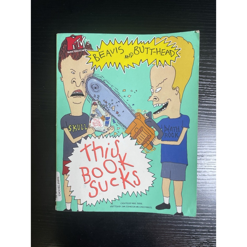 Beavis and Butt-Head This Book Sucks 1993 MTV Paperback TDC Prison Stamp